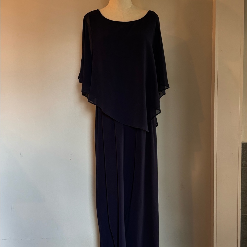 Luxology Women’s Large Navy Formal Pantsuit